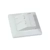SYNERGY21 Keystone-Modulträger Unterputz für 2xTP-Modul Reinweiß Rund S216330V3