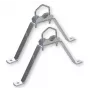 WEIß MHZ2060 Wandhalterungsset Stahl 20 cm Weiß (39062)