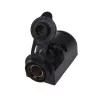 IWH Aufputz-DIN-Steckdose 12/24V 16A Schwarz 019009