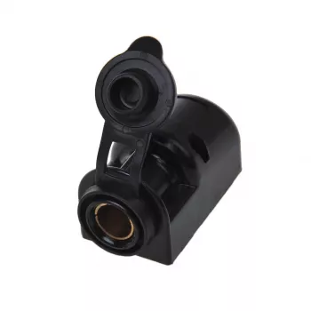 IWH Aufputz-DIN-Steckdose 12/24V 16A Schwarz 019009