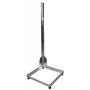 WEIß BS4040 Aluminium-Balkonständer 40x40 cm Basis, 1 m Mast, 48 mm Durchmesser 3040