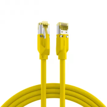 EFB Elektronik RJ45 Patchkabel Cat.6A S/FTP LSZH Gelb 0,15m (K8560GE.0,15)