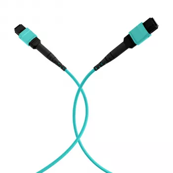 EFB Elektronik MPO-PLUS Buchse auf MPO-PLUS Buchse OM3 12-Faser Typ B LSZH Aqua Patchkabel, 10 m MPOF12MPOFOM3-10