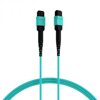 EFB Elektronik MPOF12MPOFOM3-3 MPO-PLUS Buchse zu MPO-PLUS Buchse OM3 12-Faser Typ B LSZH Aqua Patchkabel, 3 m