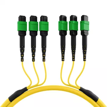 EFB MTPF48MTPFOS2-25-A OS2 Singlemode 48-Faser MTP APC Patchkabel, 25 m, Gelb