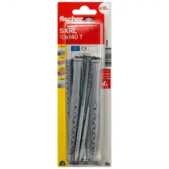 Fischer SXRL 10 x 140 T K NV Langschaftdübel mit Senkkopfschraube, 1 Set (536193)