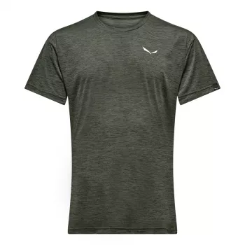 Salewa Puez Melange Dry Kurzarm-T-Shirt Dark Olive Melange M
