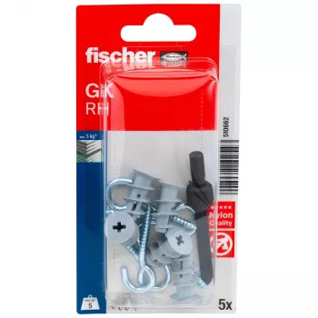 Fischer GK RH K NV Gipskartondübel mit Rundhaken, 22 mm, 1 Set (510662)