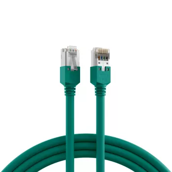 EFB-Elektronik RJ45 Patchkabel Cat.5e SF/UTP LSZH Draka UC300 TM11 Grün 7,5m K8013.7,5