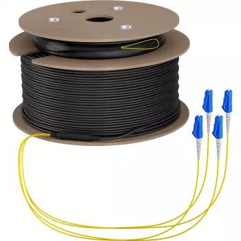 EFB Elektronik Trunk-Kabel U-DQ ZN BH OS2 4E 1x4 LC-LC 150m Dca LSZH G675A1 - 150 m O8303S150OS2