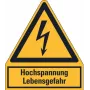 HEIN Industrieschilder 172863 Hochspannung Lebensgefahr Warnkombischild, Kunststoff
