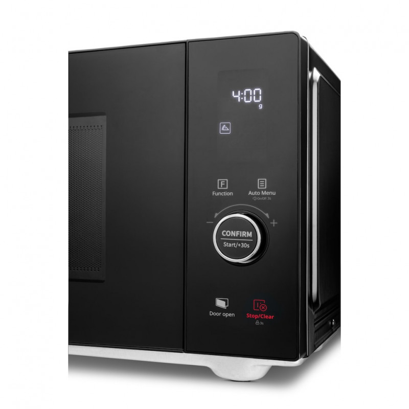 Medion MD 12041 4-in-1 Kombi-Mikrowelle mit Grill, Heißluft & Auftaufunktion, 25L, 900W, Schwarz/Edelstahl 50076276