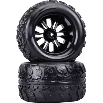 Reely 1:10 Monstertruck Kompletträder Schwarz 2 Stk. (RE-6747333)