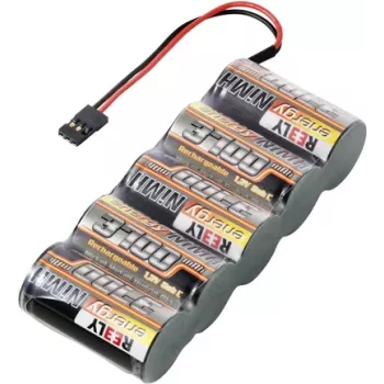 Reely NiMH RC-Akkupack 6 V 3700 mAh 5-Zellen Sub-C Side-by-Side JR-Stecker RE-7856835