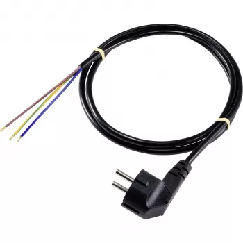 Sygonix SY-5043484 Stromanschlusskabel Schwarz 2,00 m
