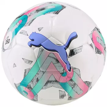 PUMA Orbita 5 Hybrid Lite 350 Weiß-Grün-Pink Fußball