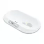 Beurer BY90 intelligente Babywaage mit Bluetooth, 20 kg Kapazität, 5 g Genauigkeit, gewölbte Wiegefläche, LCD-Anzeige, Weiß