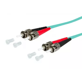 METZ OpDAT 151J1AOAOA0E ST/ST OM3 Multimode Duplex LWL-Patchkabel, 10 m