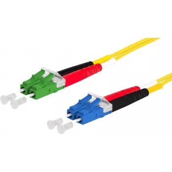 METZ CONNECT OpDAT 151P1JOJA20E LC-Duplex auf LC-Duplex APC OS2 Patchkabel, 2 m