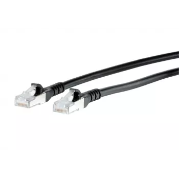 METZ CONNECT Cat.6A S/FTP Patchkabel, RJ-45 auf RJ-45, 0,5 m, Grau, 10GBase-T 1308453000-E