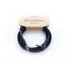 Cordial 14780 Instrumentenkabel 3 m – 6,3 mm TS Klinke auf 6,3 mm TS Klinke, Schwarz/Blau Textilmantel