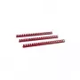 LMG Plastik-Kammbindeelemente 19 mm Rot 100er-Pack (BRP190-RO)