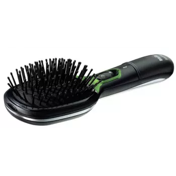 BRAUN BR 710 Ionen-Haarbürste mit Iontec-Technologie, kabellos, Schwarz/Silber