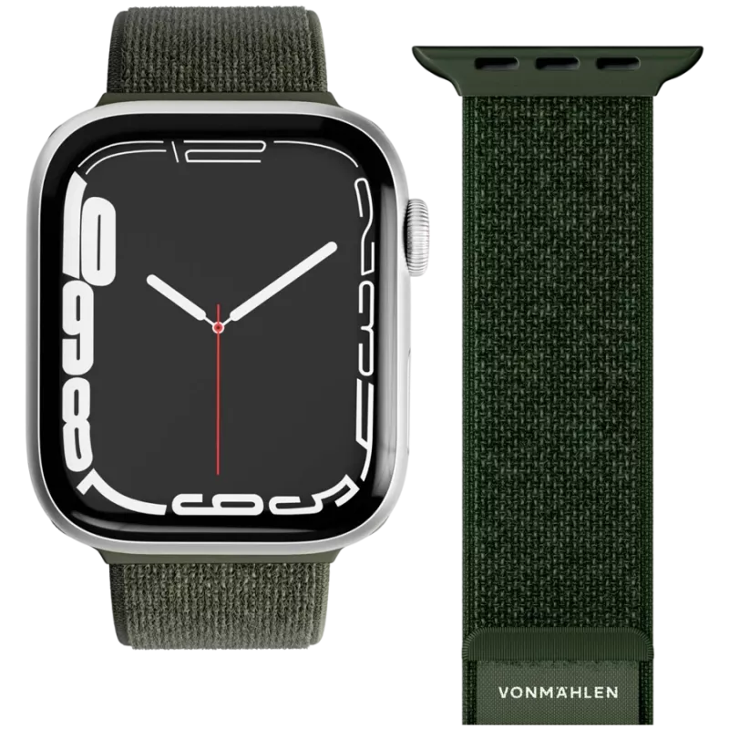 VONMÄHLEN Fitness Loop 2 Armband für Apple Watch 44mm, 45mm, 49mm – Oliv
