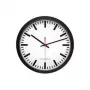 PEWETA Funk-Bahnhofsuhr Wanduhr Schwarz 300 mm 51.001.322