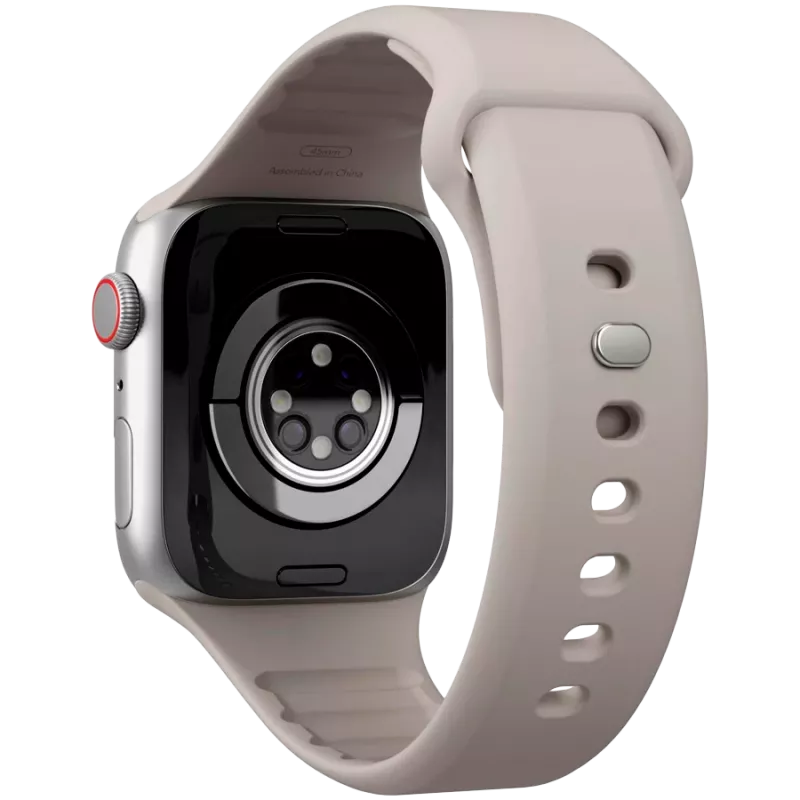 VONMÄHLEN Classic Band 2 für Apple Watch 40/41/42mm, Armband aus Vollnarbenleder in Creme
