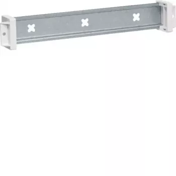 Hager UT22C isolierte DIN-Schiene, Hutschiene 35x7,5 mm, Tiefe einstellbar bis 21 mm, Grau