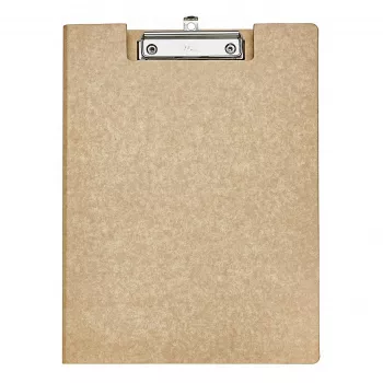 MAULbalance Klemmbrettmappe A4 Braun Karton mit Kraftpapier-Umschlag 2382077