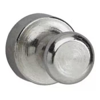 MAUL 6168696 Supermagnet zylindrische Neodym-Magnete, 10 mm Durchmesser, 10 Stück, Silber