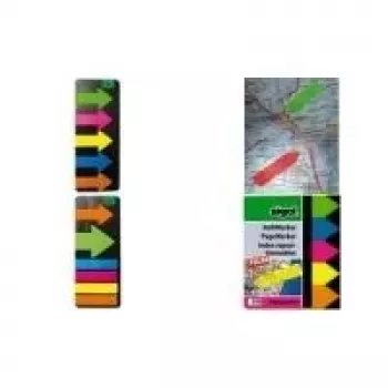 SIGEL HN614 Folienmarker, 50 x 20 mm, 160 Blatt, sortierte Farben, wiederablösbar, im Taschenspender