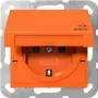 Gira SCHUKO Steckdose mit Klappdeckel, erhöhter Berührungsschutz, Orange 4454109