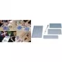 WEDO Schriftenschablonen-Set, 5 mm, 10 mm, 20 mm, Transparent, Kunststoffetui (70 12)