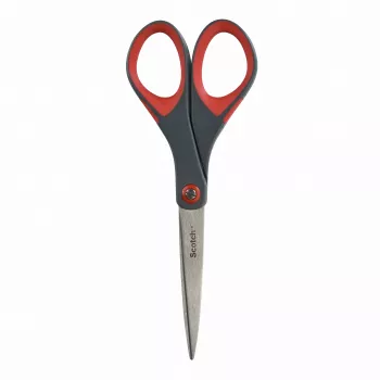 3M Scotch Precision Schere 180 mm Rot/Grau Spitz Edelstahl Comfort Grip (1447)