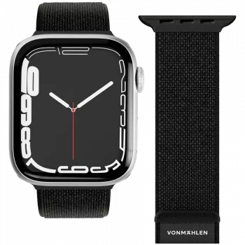VONMÄHLEN Fitness Loop 2 Sportarmband für Apple Watch 44mm, 45mm, 46mm, 49mm - Schwarz