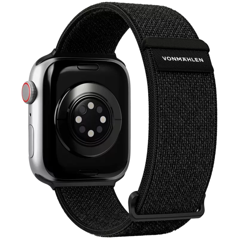 VONMÄHLEN Fitness Loop 2 Sportarmband für Apple Watch 44mm, 45mm, 46mm, 49mm - Schwarz