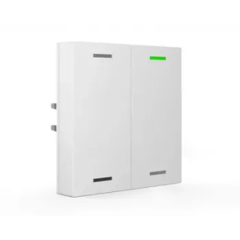 MDT BE-TAL63T2.01 KNX Tastsensor Light 63, 2-fach, RGBW, Temperatursensor, Studio Weiß Glänzend