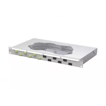 METZ CONNECT Glasfaser-Spleiß-Patchpanel 6xLC-D OM5 1U 19 inch Rackmontage 1504587M06-F