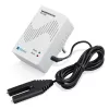 H-Tronic 1114720 Wassermelder mit externem Sensor, Stecker, 230V AC, Akustischer Alarm 85 dB, Relaisausgang, 2m Sensorkabel