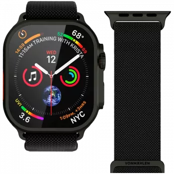 VONMÄHLEN Classic Nylon Loop 44, 45, 46, 49mm One Size All, Schwarz