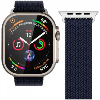 VONMÄHLEN Gewebtes Loop für Apple Watch 40/41/42mm, Navy