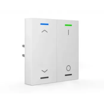 MDT BE-TAL63T2.C1 KNX Tastsensor 2-fach RGBW, Studio Weiß Glänzend