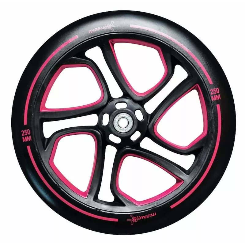 MUUWMI Aluminium Scooter PRO Tretroller 250/215 mm Rot
