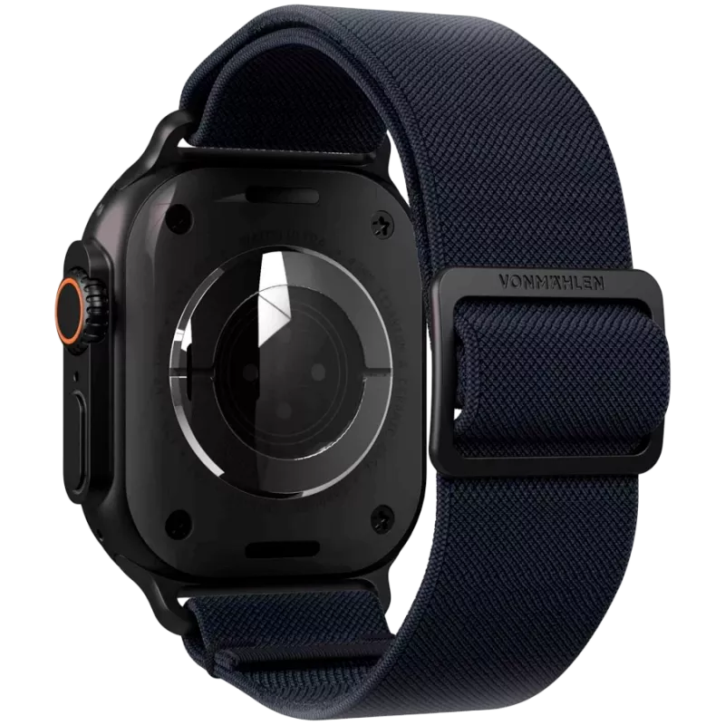 VONMÄHLEN Classic Nylon Loop für Apple Watch 38/40/41mm, Navy Black