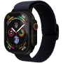 VONMÄHLEN Woven Loop für 44/45/46/49mm Apple Watch, Navy Black