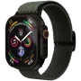 VONMÄHLEN Woven Loop für Apple Watch 44/45/46/49mm, Olive Black