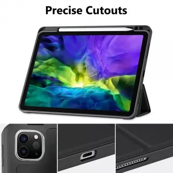 MRDISC Flip-Cover-Hülle für Apple iPad Pro M4 – Schwarz TPU MG-FLIPIPADPM4